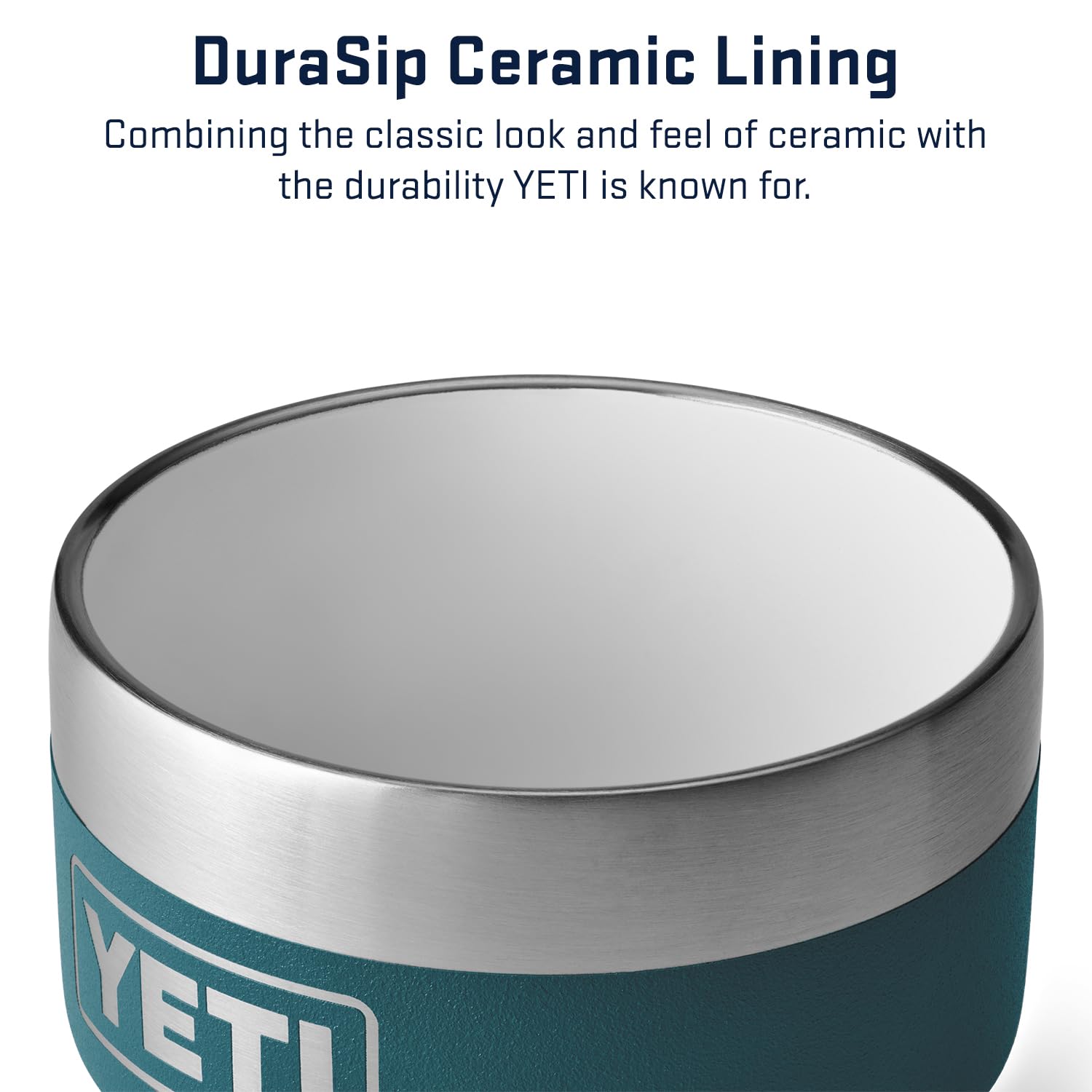 Yeti Rambler 4 Oz Stackable Cup, Stainless Steel, Vacuum Insulated Espresso/Coffee Cup, 2 Pack, Agave Teal